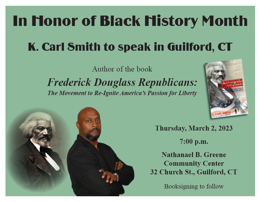 K. Carl Smith To Speak In Guilford For Black History Month